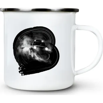 Pánské oblečení BAHNO, OFFROAD, 4x4, bez textu - Plechový hrnek VELKÝ 400ml (500 ml po okraj) - 400 ml