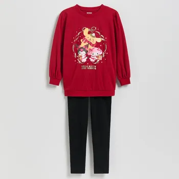 Dívčí spodní prádlo Reserved - GIRLS` PYJAMA - červená - 612EB-33X - 612EB-33X-U86