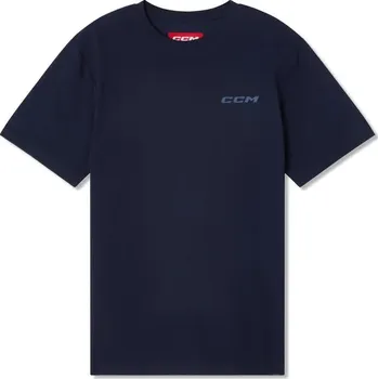 Detské tričko CCM Casual Tee Farba: navy modrá, Veľkosť: S