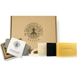 Dárkové balení mýdel NATAVA s mýdlenkou a mycí žínkou - Protěž alpská