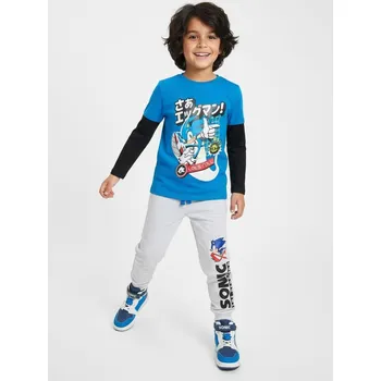 Chlapecké oblečení Sinsay - Kalhoty s potiskem Sonic the Hedgehog - šedá - 302FC-09M - 302FC-09M-134