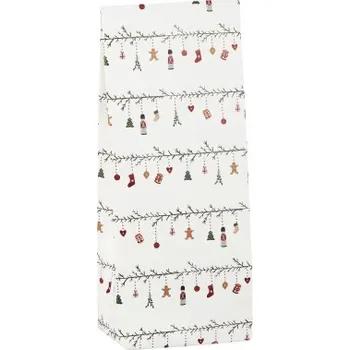 Sáček na potraviny Papírový sáček Christmas Garlands 30,5x12 cm