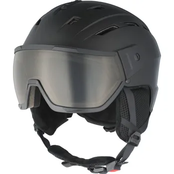 CRIVIT Dámská / Pánská lyžařská a snowboardová helma s fotochromatickým zorníkem černá L/XL