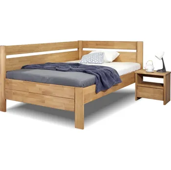 Postel Bezvapostele Academia 140x200 cm Buk