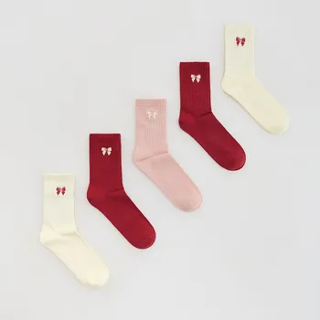 Dětská móda Reserved - Vyšívané ponožky 5 ks - vícebarevná - 837GX-MLC - 837GX-MLC-K25