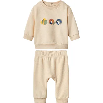 lupilu® Chlapecká volnočasová souprava s BIO bavlnou, 2dílná (béžová, 74/80)