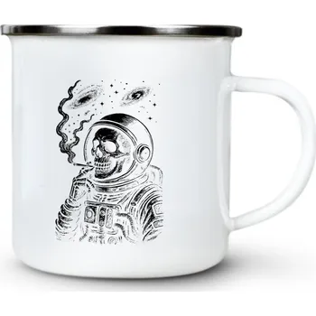 Kosmická kostra - Plechový hrnek VELKÝ 400ml (500 ml po okraj) - 400 ml