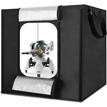 Fotoateliérová technika LED Fotografický stan, fotostan 80x80 4x pozadí (LED8T)