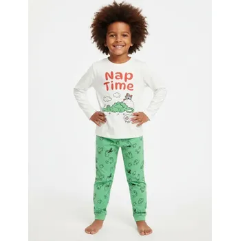 Chlapecké spodní prádlo Sinsay - Dvoudílná pyžamová souprava - krémová - 326EV-01X - 326EV-01X-104