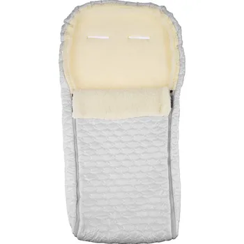 Fusak Vlnka Dětský fusak s Merino vlnou světle šedá