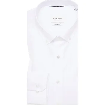 Pánská košile Košile Eterna Modern Fit Twill neprůhledná bílá 8817_00X17U velikost: 48, délka rukávu: dlouhý rukáv