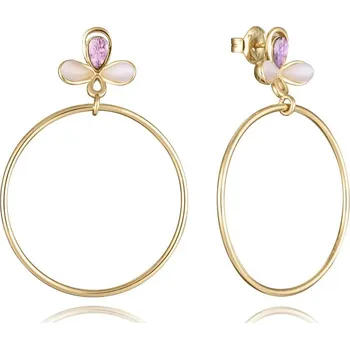 Módní doplněk Viceroy Elegantní pozlacené náušnice se zirkony Trend 13198E100-39 + 2 měsíce na vrácení zboží