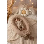 Hnízdečko pro miminko LinenLook – 100% mušelínová bavlna – Cappuccino