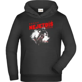 Pánské tričko Nejezdíš, nepochopíš. MTB, Mountain bike, horské kolo - Dětská mikina s kapucí - 164 cm