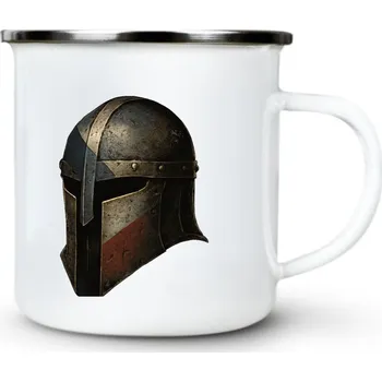 Pánské oblečení Ocelový bojovník - Plechový hrnek VELKÝ 400ml (500 ml po okraj) - 400 ml