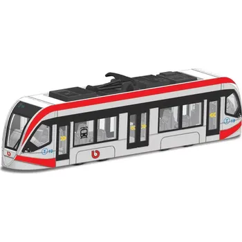 autíčko Bburago tramvaj červená