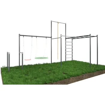 Dětské hřiště Dave Sport Venkovní sestava - MULTI BIG STREET s houpačkou Nová verze - pozinkováno = delší životnost