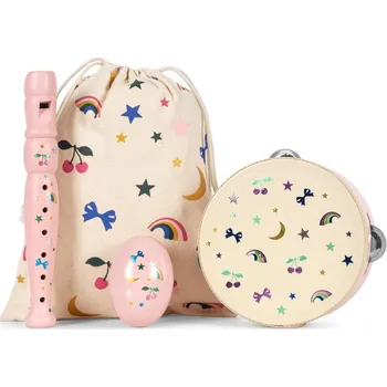 Hračka pro nejmenší Konges Slojd - Hudební sada - RAINBOW TWINKLE