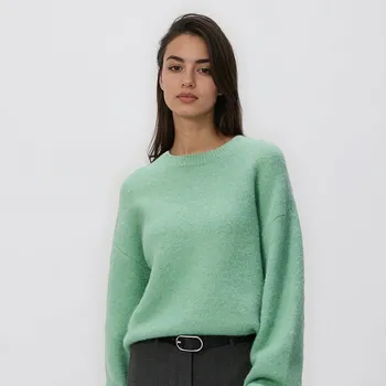 Dámský svetr Reserved - Svetr s příměsí vlny - bledá tyrkysová - 403HI-06M - 403HI-06M-M