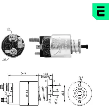 Elektromagnetický spínač, startér, ZM1391