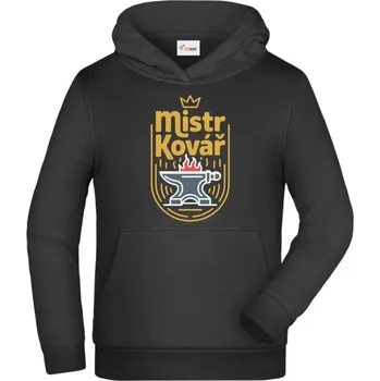 Pánské tričko Mistr kovář - Dětská mikina s kapucí - 164 cm