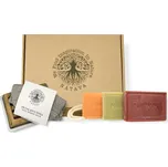 Dárkové balení mýdel NATAVA s mýdlenkou a mycí žínkou - Rakytník