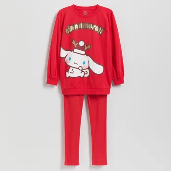 Dětská móda Reserved - GIRLS` PYJAMA - červená - 847EM-33X - 847EM-33X-U11