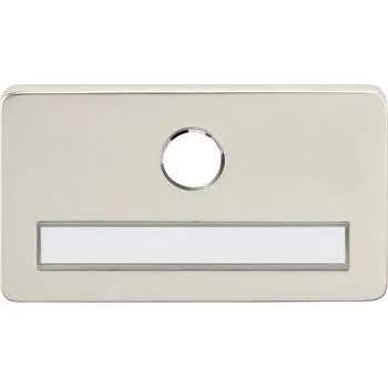 Dveřní kování SOLIDO dveřní jmenovka bez kukátka, s otvorem o 14 mm, nerez mat