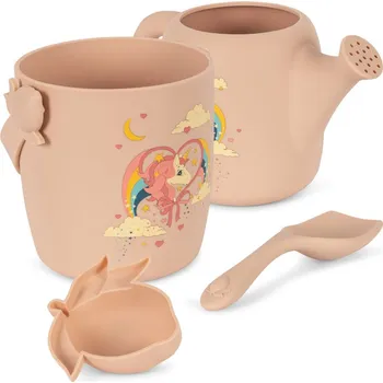 Hračka na písek Konges Slojd Silikonová sada na písek - Horn stars - Unicorn