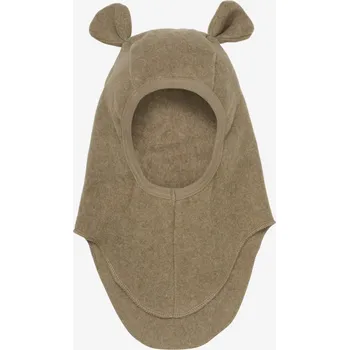 Kojenecká čepice HUTTELiHUT - Jarní kukla z bavlněného fleesu - Medvídek - Hnědý VARIANTY: 0-12M
