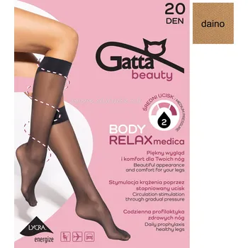 Dámské ponožky GATTA Dámské ponožky pod-relaxmedica20 Barva: daino, Velikost: 35-38(23-25)