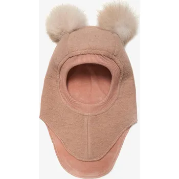 Kojenecká souprava HUTTELiHUT - Merino kukla s bambulkami z alpačí srsti - Rose Melange VARIANTY: 0-12M