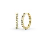 Couple, Kruhové náušnice Celesta, žluté zlato se zirkony, 585-66-3-0448.0Z00.0.14.001.61