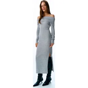 Dámské šaty Žerzejové šaty - L - House - šedá - 250GO-85M