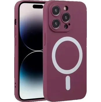 MagSilicone Case iPhone 14 Plus Plum