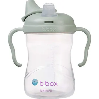 B.box Hrneček s pítkem 4m+ - Světle zelený 240ml