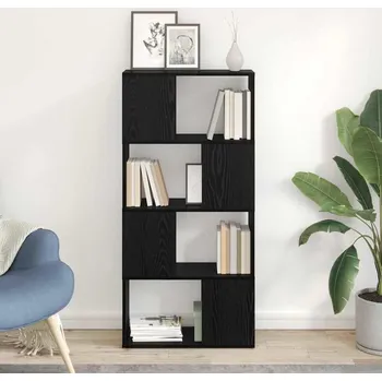 Televizní stolek vidaXL Sestava TV skříněk Černá 60 x 24 x 125,5 cm kompozitní dřevo [875196]