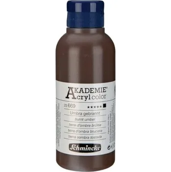 Vodová barva Schmincke Akademie Akrylová barva 669 Burnt Umber 250 ml 1 ks