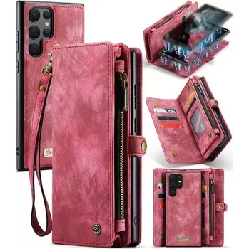 Pouzdro Book (Back Case) CaseMe Wallet 2v1, Samsung S911 Galaxy S23 barva magenta