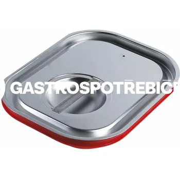 Víko GN 1/2 OPTINOX nerez se silikonovým těsněním