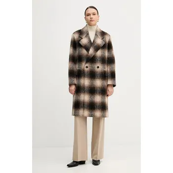 Dámský kabát Kabát s příměsí vlny Joop! 30047890 hnědá 89A, vel. 36