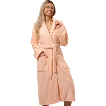 Dámský župan Dámský župan meruňkový, bavlna froté, se šálovým límcem 1ZF3099 oranžová xl