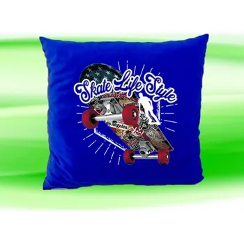 Dekorativní polštářek Polštářek skateboard životní styl modrý (polštář 35x35 cm )
