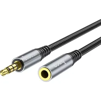 Audio kabel Kabel AUX HOCO (UPA20) Jack 3,5mm samec do samice, 2m černý