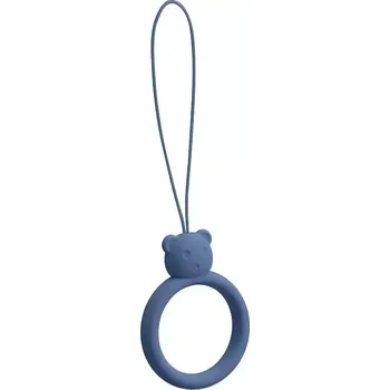 Šňůrka na mobil (silicone) Ring, barva tmavě modrá