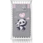 Povlečení do postýlky bambusové 135/100 cm - Panda
