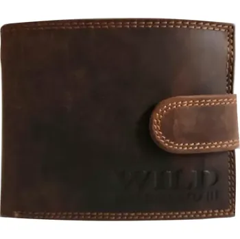 Pánská kožená peněženka Wild By Loranzo hnědá 863 | COOLTOVKA.CZ