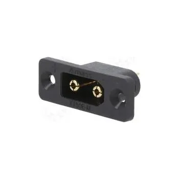 Elektrická zásuvka Zásuvka napájecí DC XT90 vidlice PIN 2 pájení černá 30A 500V