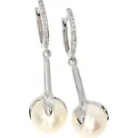 Zlatnictví Helios Zlaté náušnice s perlami a diamanty