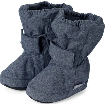 Capáčky Dětské zimní capáčky s Thinsulate vložkou protiskluzovou podrážkou modré melange Sterntaler Velikost: 19/20